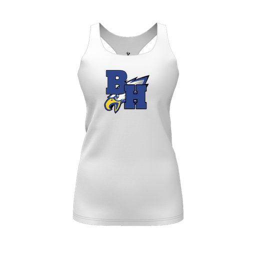[FT0TRBWH-FYS-LOGO2] Decker Racerback Tank Top (Female Youth S, White, Logo 2)