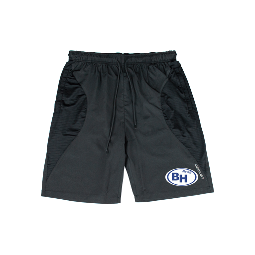 [CUS-DFW-SHOR-PER-CRV-BLK-YXXS-LOGO1] Shorts (Curve Shorts) (Youth XXS, Black, Logo 1)
