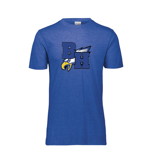 [FTSCUBRY-YS-LOGO2] Decker Youth Tri-Blend T-Shirt - Short Sleeve (Youth S, Royal, Logo 2)