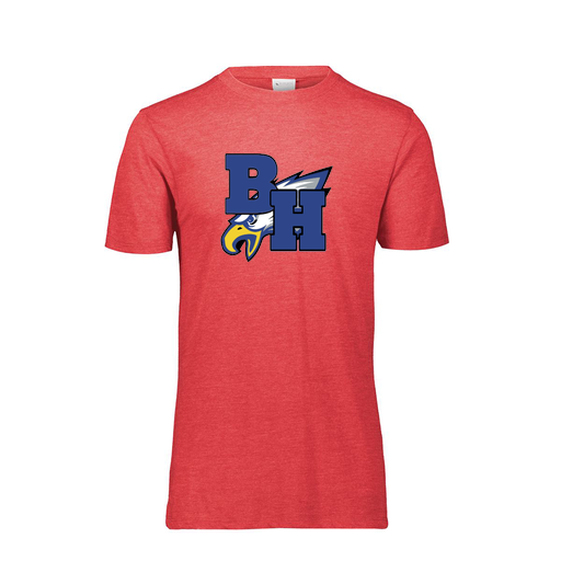 [FTSCUBRD-YS-LOGO2] Decker Youth Tri-Blend T-Shirt - Short Sleeve (Youth S, Red, Logo 2)