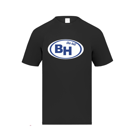 [2791.080.S-LOGO1] Youth Smooth Sport T-Shirt (Youth S, Black, Logo 1)