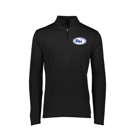 [FTLQFLBK-FAXS-LOGO1] Decker Women's Flex-Lite 1/4 Zip Shirt (Female Adult XS, Black, Logo 1)
