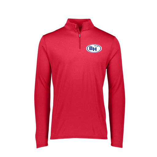 [FTLQFLRD-FAXS-LOGO1] Decker Women's Flex-Lite 1/4 Zip Shirt (Female Adult XS, Red, Logo 1)