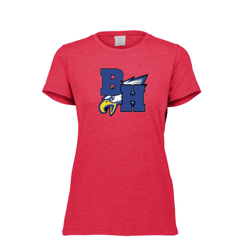 [FTSCUBRD-FAXS-LOGO2] Decker Women's Tri-Blend T-Shirt - Short Sleeve (Female Adult XS, Red, Logo 2)