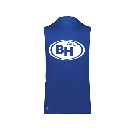 [222590.060.XS-LOGO1] Men's CoolDry Sleeveless Hoodie (Adult XS, Royal, Logo 1)