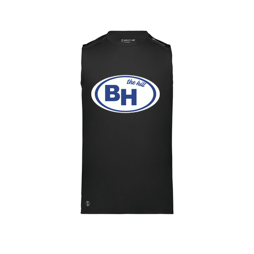 [222593.080.S-LOGO1] Men's CoolDry TankTop (Adult S, Black, Logo 1)