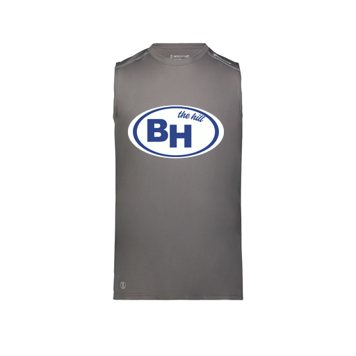 [222593.98D.S-LOGO1] Men's CoolDry TankTop (Adult S, Gray, Logo 1)