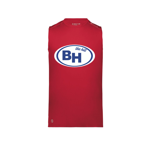 [222593.083.S-LOGO1] Men's CoolDry TankTop (Adult S, Red, Logo 1)