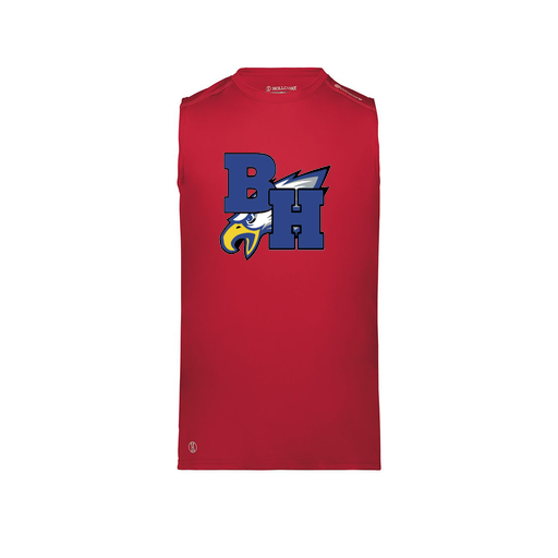 [222593.083.S-LOGO2] Men's CoolDry TankTop (Adult S, Red, Logo 2)