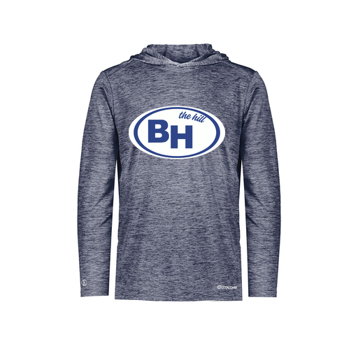 [FOLHCGNV-AS-LOGO1] Decker Men's Charge Hoodie (Adult S, Navy, Logo 1)