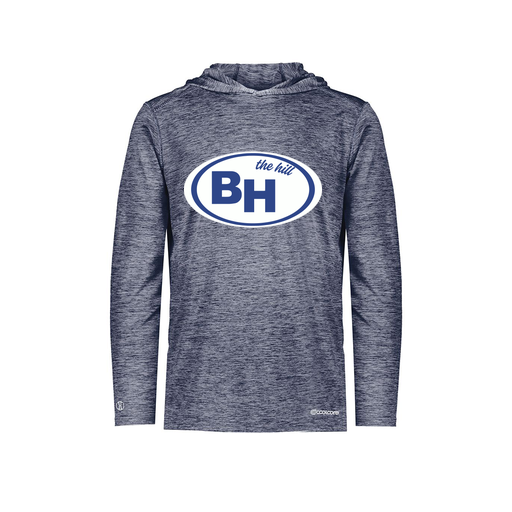 [FOLHCGNV-YS-LOGO1] Decker Youth Charge Hoodie (Youth S, Navy, Logo 1)