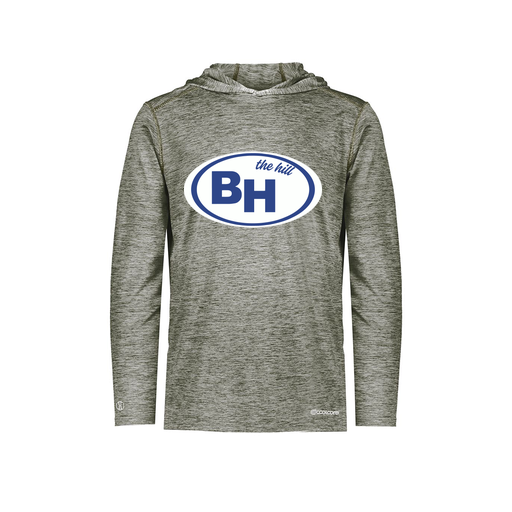 [FOLHCGGY-YS-LOGO1] Decker Youth Charge Hoodie (Youth S, Gray, Logo 1)