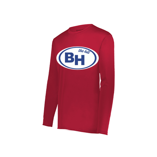 [222822.083.XS-LOGO1] Men's LS Smooth Sport Shirt (Adult XS, Red, Logo 1)