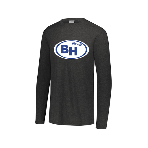 [FTLCUBBK-AXS-LOGO1] Decker Men's Tri-Blend T-Shirt - Long Sleeve (Adult XS, Black, Logo 1)