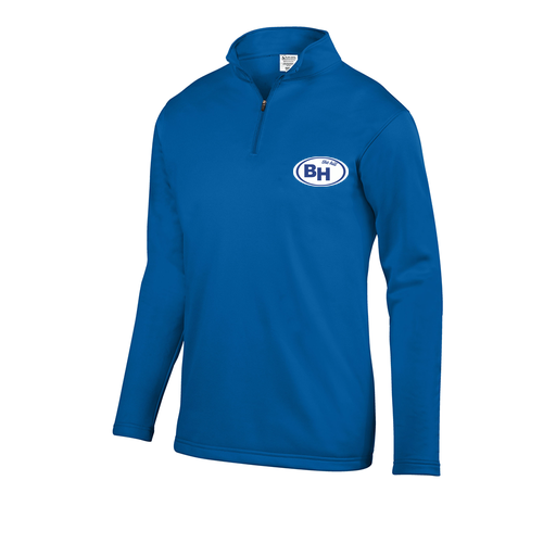 [FOLQFFRY-AS-LOGO1] Decker Men's FlexFleece 1/4 Zip (Adult S, Royal, Logo 1)