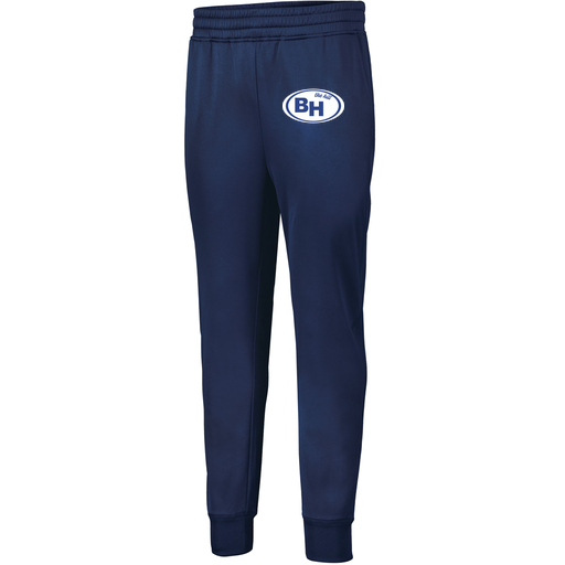 [5566.065.XS-LOGO1] Men's PERFORMANCE FLEECE JOGGER (Adult XS, Navy, Logo 1)