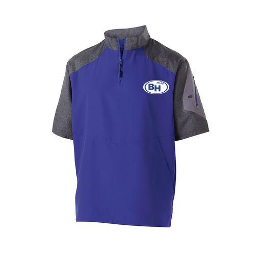 [229545.H68.XS-LOGO1] Men's Raider SS Pullover (Adult XS, Purple, Logo 1)