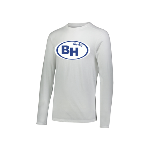 [FTLCUBWH-YS-LOGO1] Decker Youth Tri-Blend T-Shirt - Long Sleeve (Youth S, White, Logo 1)